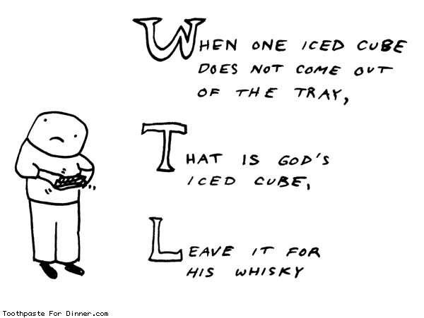 iced cubes in the bible