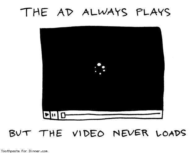 the ad always plays