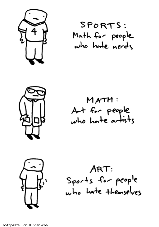 art / math / sports