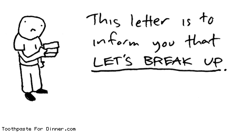 After letter up a break writing a A Letter